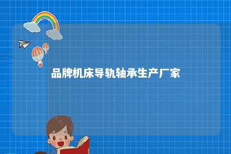 品牌机床导轨轴承生产厂家 